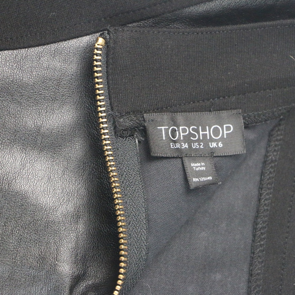 Topshop Dress Pencil Skirt Black Size 2 - Picture 7 of 7